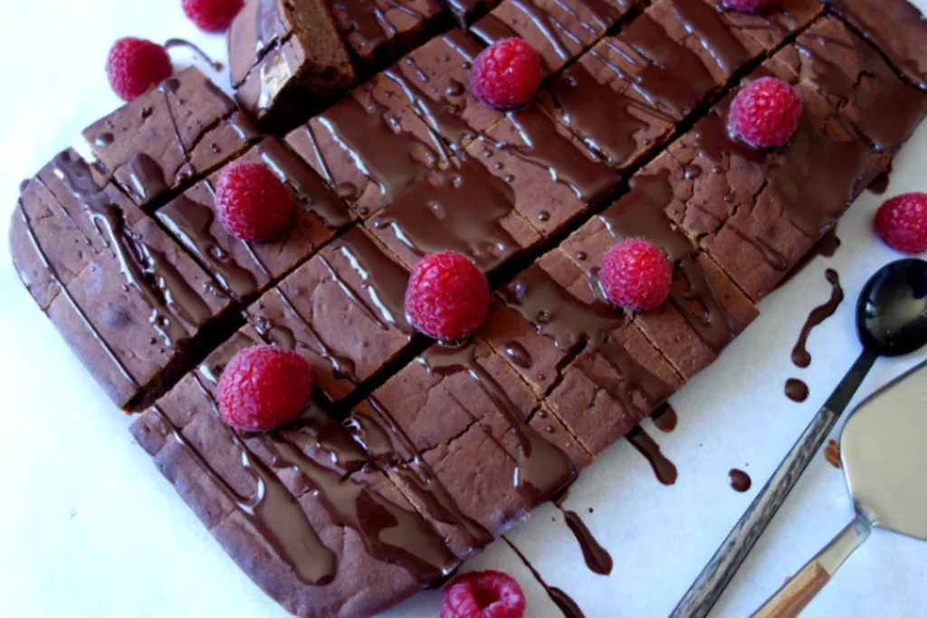 Brownie vegano y sin gluten de calabacín