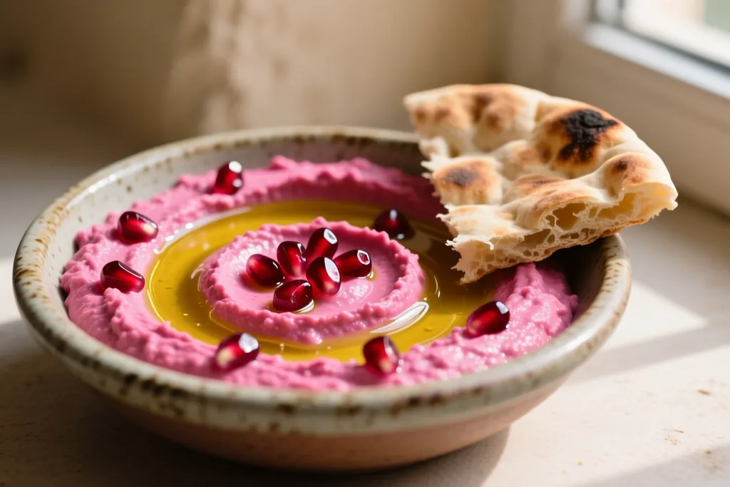 Vídeo receta: hummus de remolacha en cinco minutos