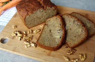 Bizcocho de trigo sarraceno, zanahoria y calabacín: vegano, sin gluten y sin azúcar!