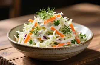 Coleslaw: ensalada cremosa de col (receta clásica americana)